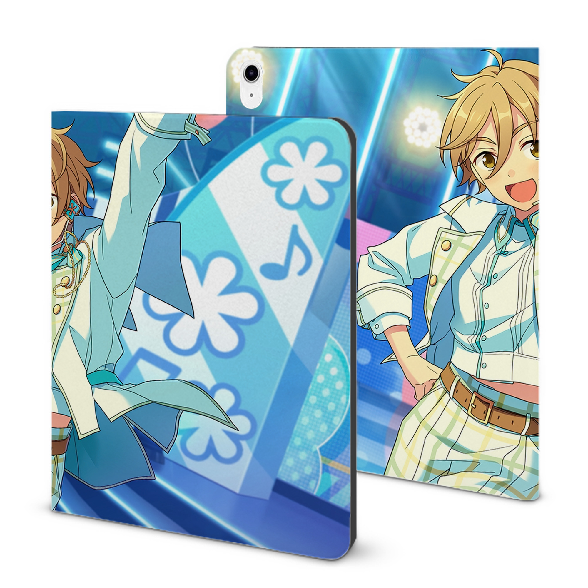 （画像用） あんさんぶるスターズ! Ensemble Stars IPad ケース ブック型 PUレザー TPU 耐衝撃 軽量 薄型 ペン収納なし 全面保護 IPad 各モデル対応